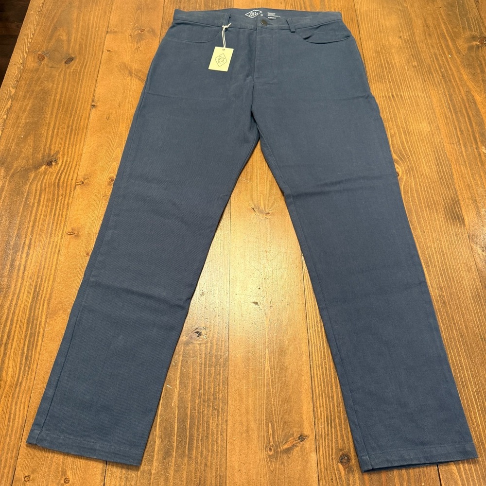 Alex Crane Canvas Cham Pants 31x30 Blue‎ Cotton Twill Button Fly NWT
